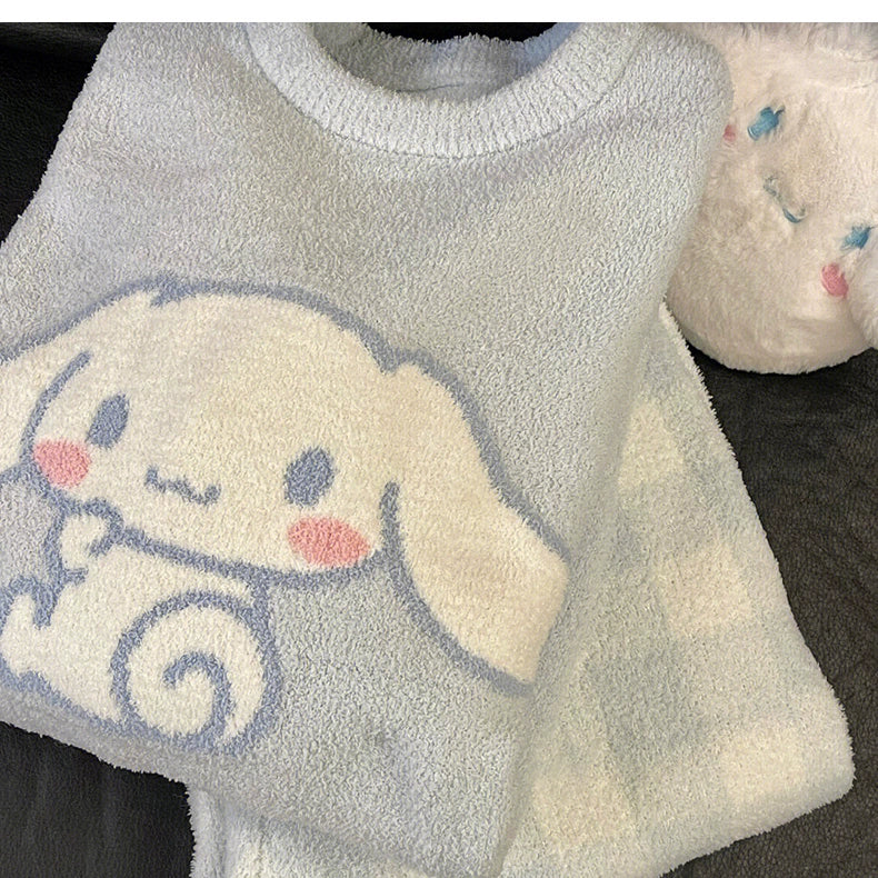 Kawaii Pastel Blue Homewear Dog Pajamas ON1093
